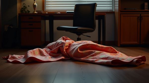 La veste kimono s'est glissée dans les vestiaires de bureau